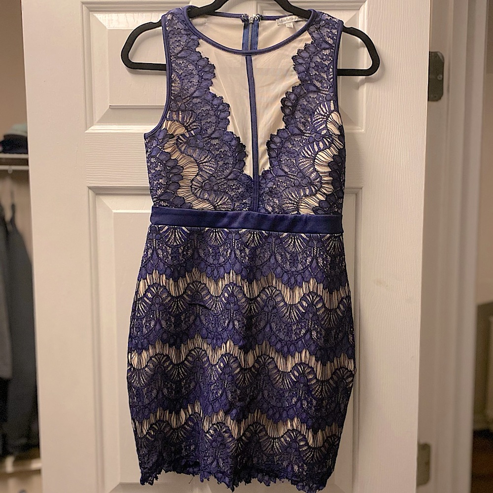 lace and sheer dress
